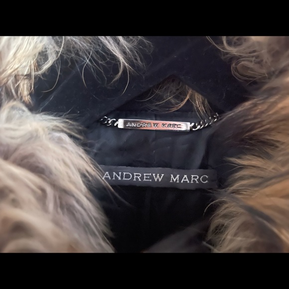 Raccoon/Cashmere Andrew Marc Peacoat - Picture 2 of 5
